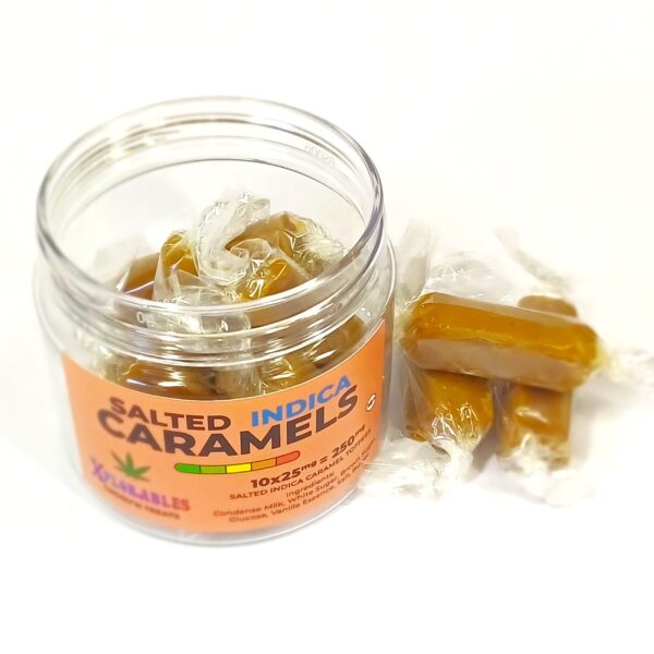 Caramels-Indica-1-scaled-1.jpg Salted Indica Caramel Toffees - 10 x 25mg = 250mg