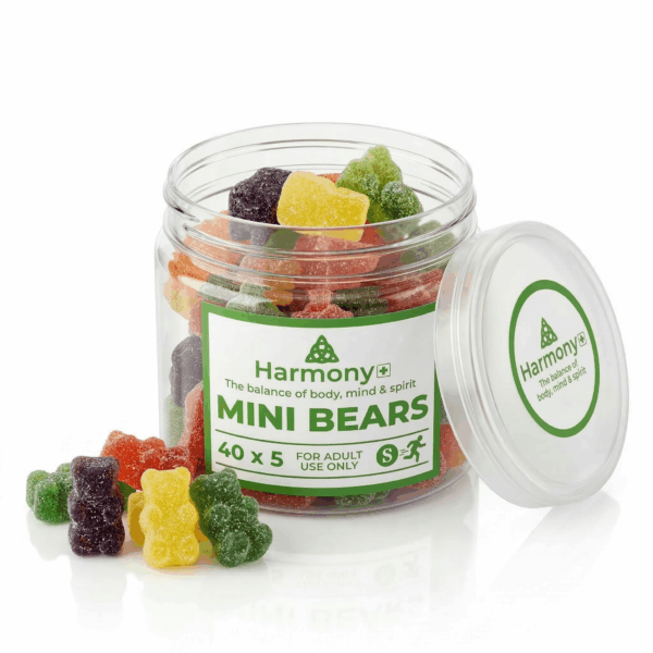 Harmony Mini Bear Sativa Gummies 40 x 5mg Harmony Sativa Mini Bear Gummies – 40 x 5mg