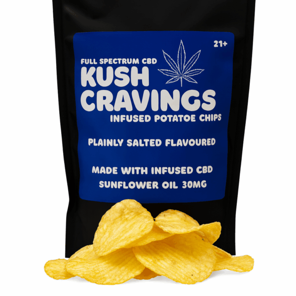 Kush Cravings Infused Potatoe Chips - Plainly Salted Kush Cravings, Plainly Salted Chips - 30mg
