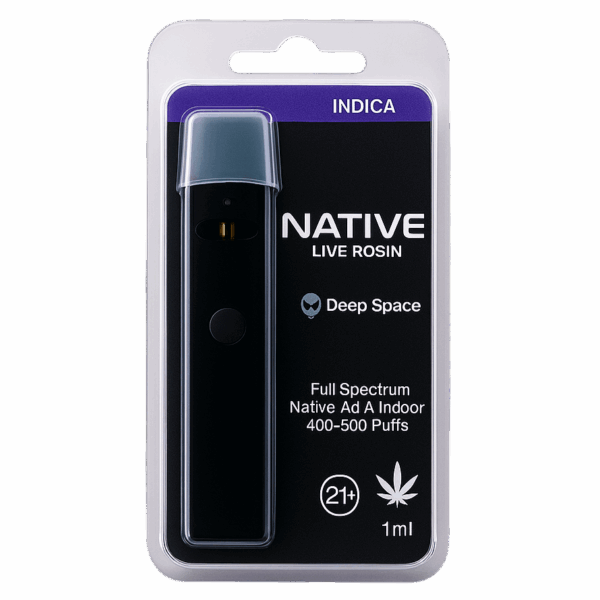 Native Live Rosin Disposable Vape (Indica)