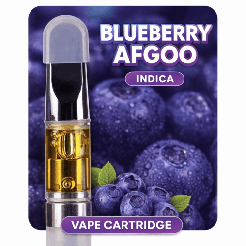 Blueberry Afgoo Indica Vape Cartridge