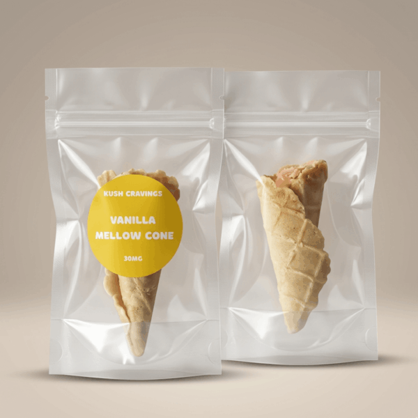 Kush Cravings Vanilla Mellow Cone 30mg Kush Cravings Vanilla Mellow Cone (30mg)